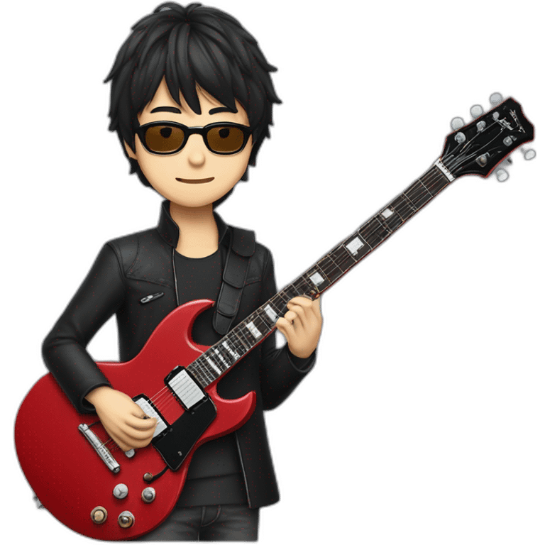 shintaro sakamoto with Gibson sg guitar emoji