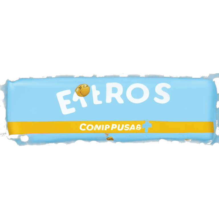 The image is a rectangular voucher or coupon  "COMODÍN PAUSA". Above the text is the logo for "AKROS" in a light blue, modern font. emoji