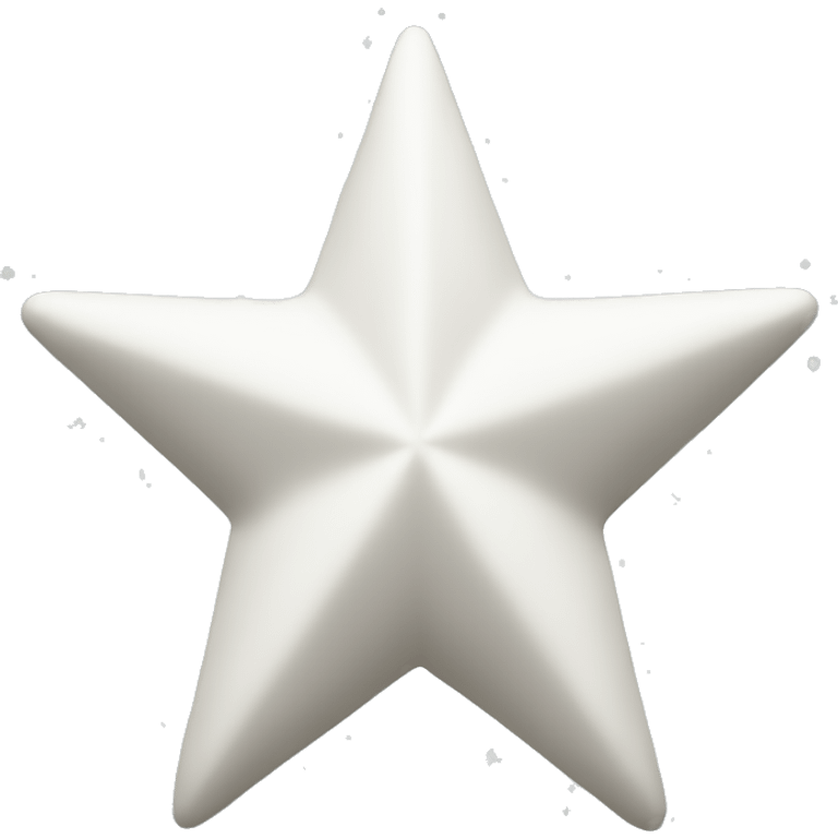 White Christmas star  emoji