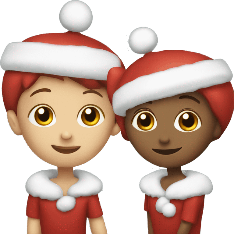 Christmas red three emoji