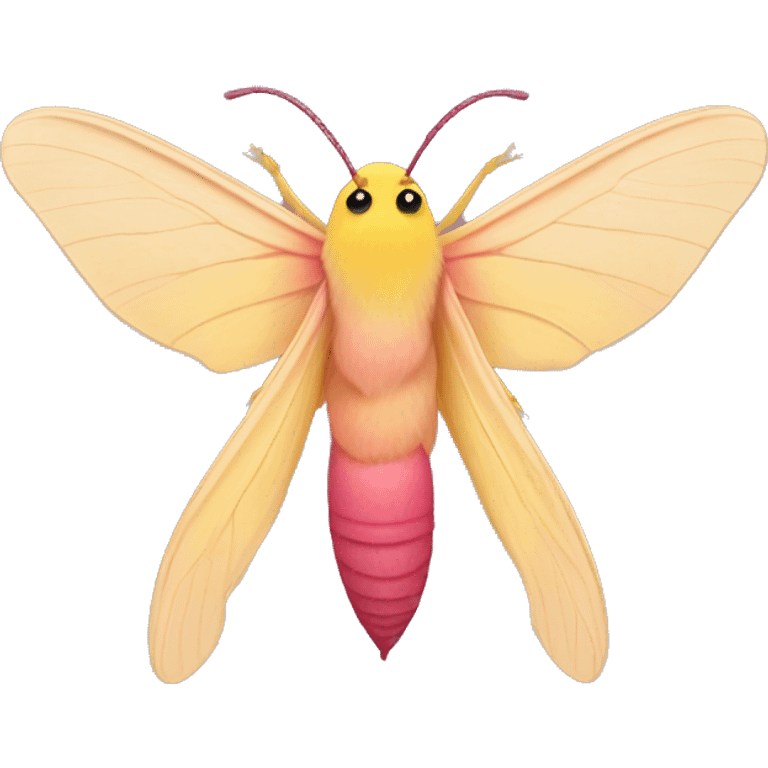 Rosy maple moth emoji