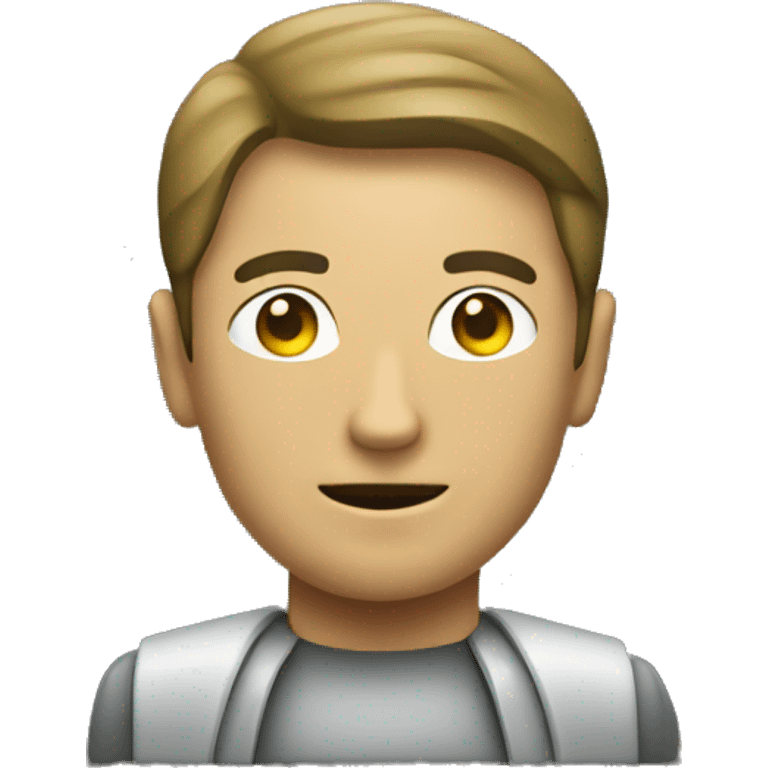 man with a encryption logo emoji