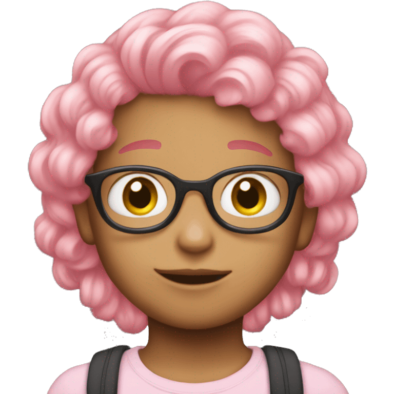 scenekid with babie pink hair emoji