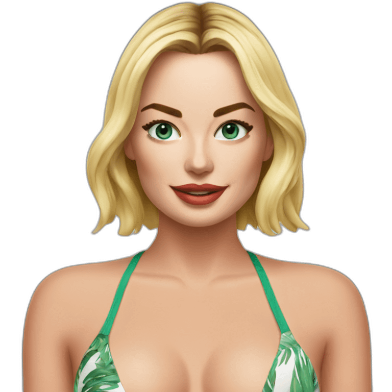 Margot robbie bikini emoji