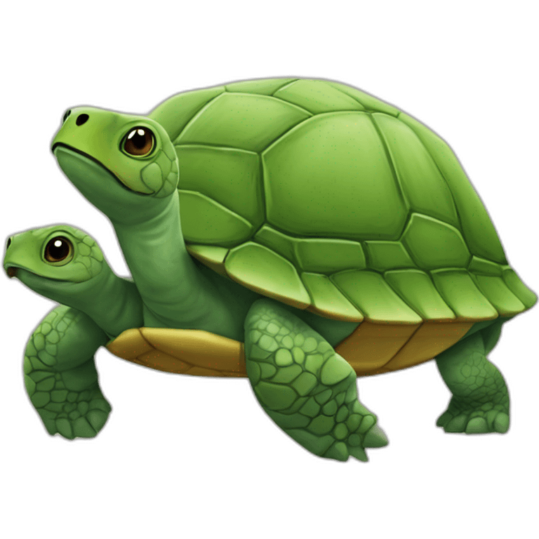 Lièvre et tortue emoji