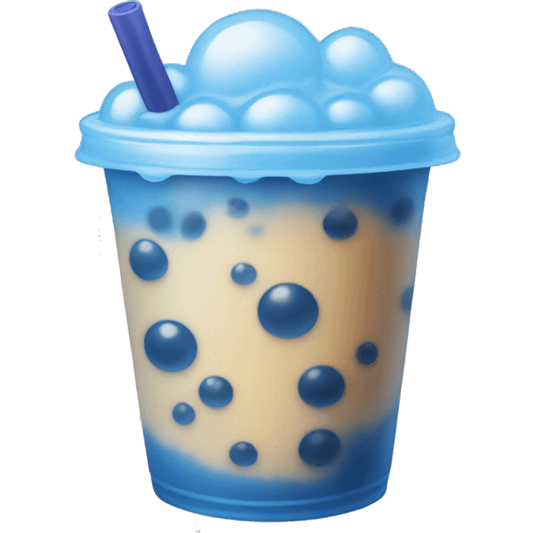 Blue Bubble tea emoji