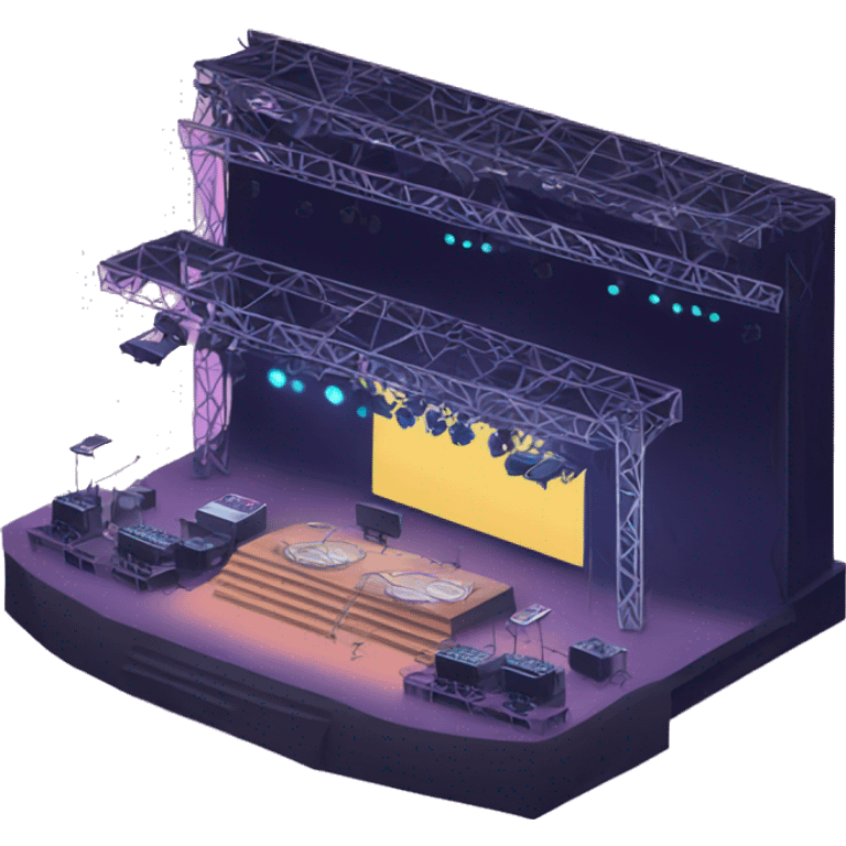 electronic music festival stage emoji