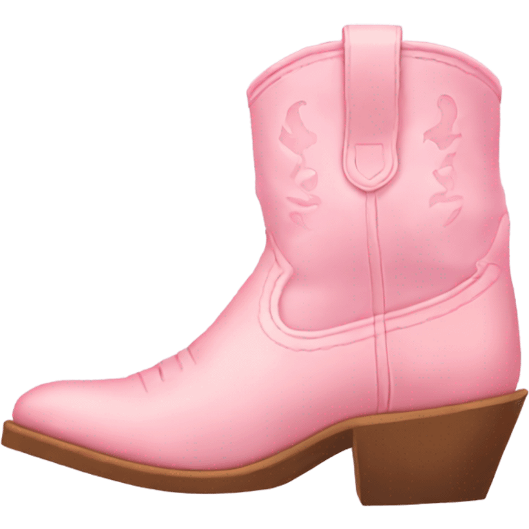 light pink cowgirl boots emoji