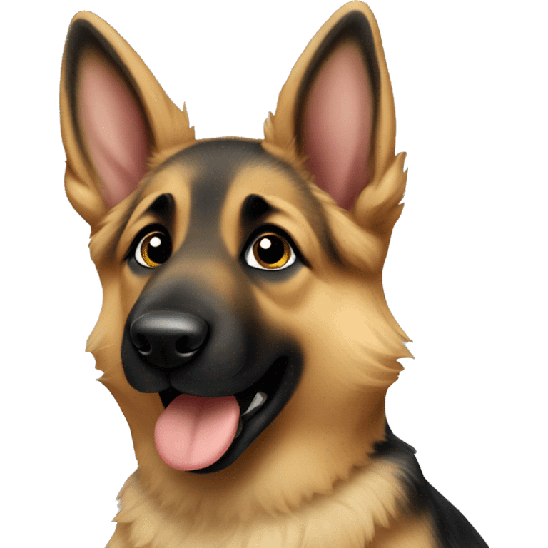 Furry baby german shepherd  emoji