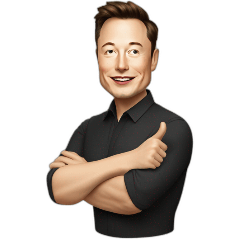 elon musk thumbs up sign emoji