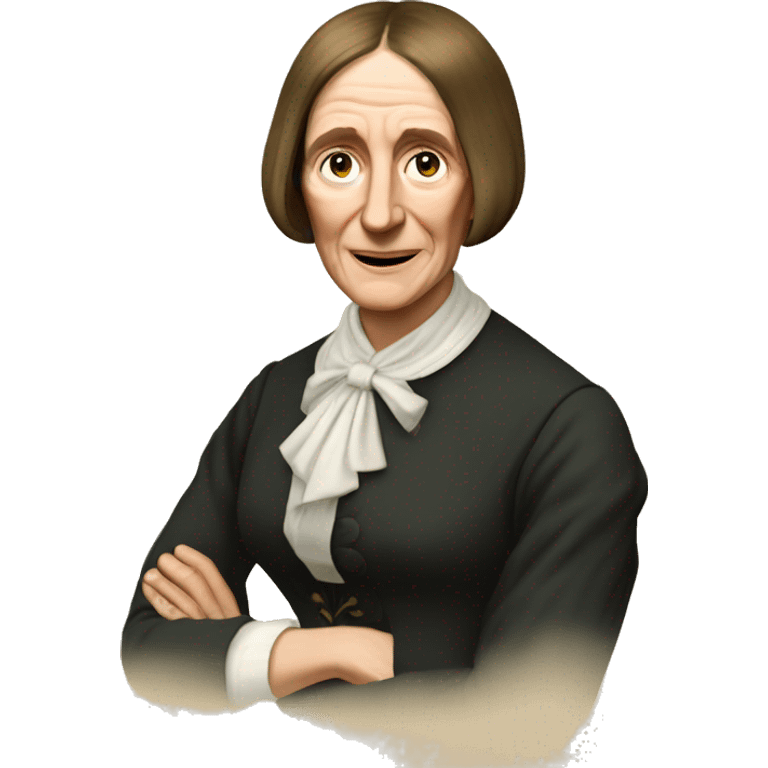 George Eliot (real name Mary Ann Evans) british writer emoji