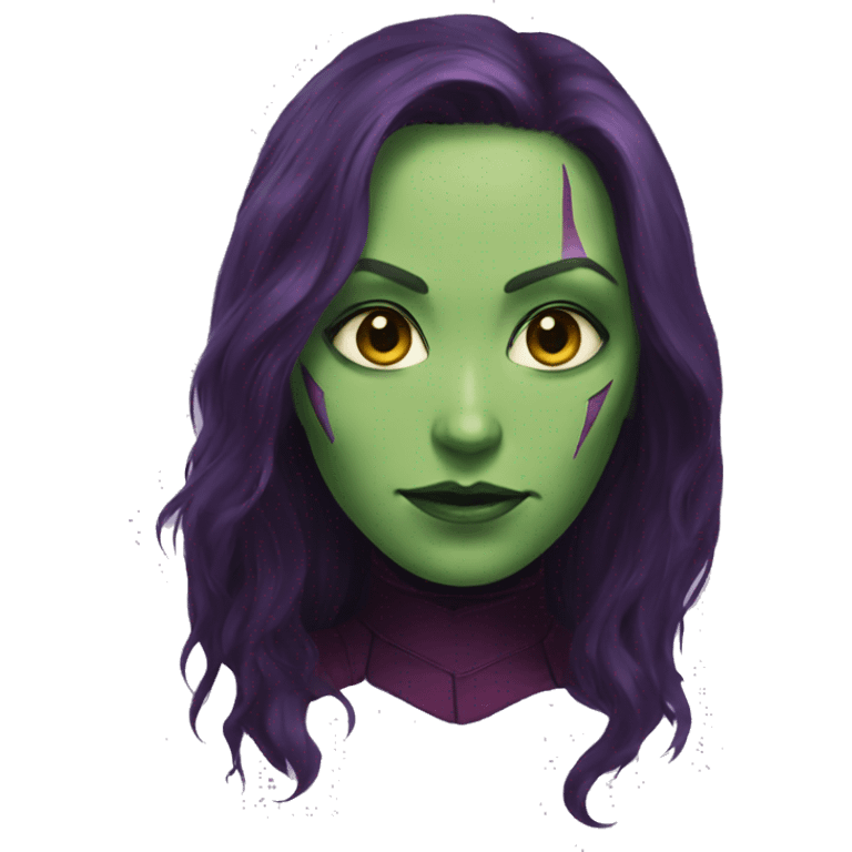 Gamora face emoji