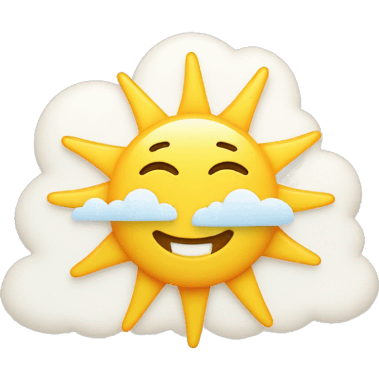 Sunshine and clouds with cheerful text like "Good Vibes Only" emoji