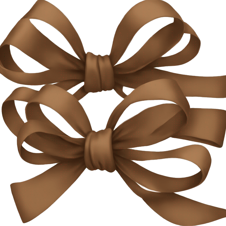 Brown bows emoji