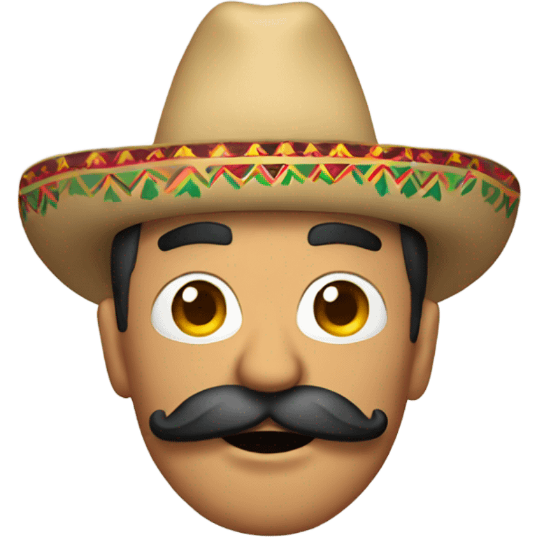 Mexican with mustache and beers  emoji