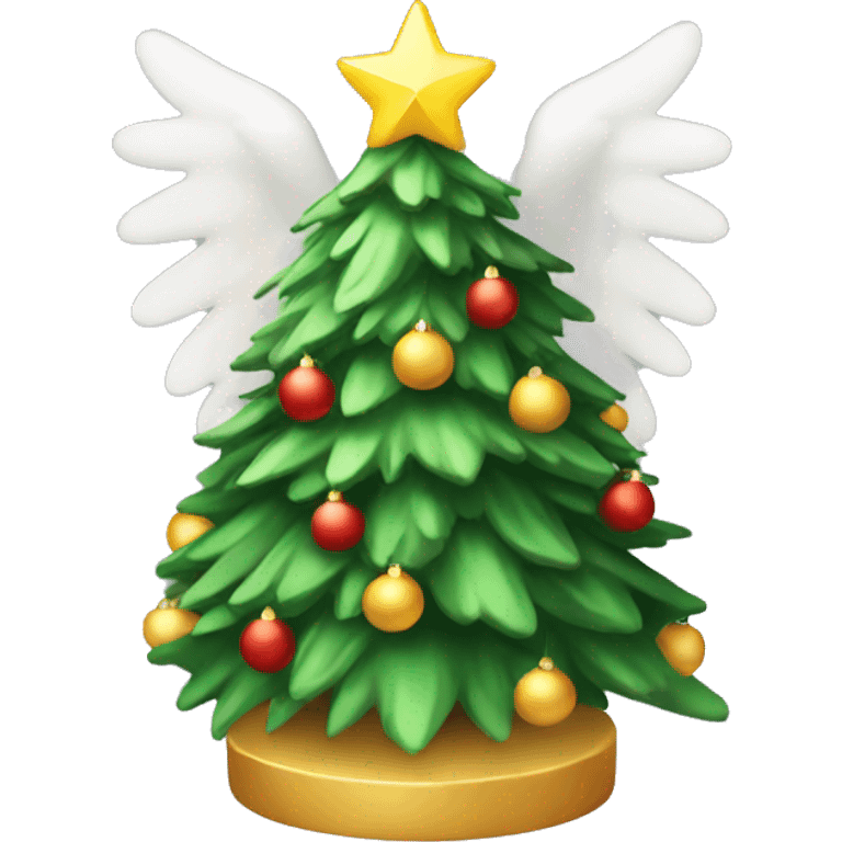 Christmas tree with an angel on top  emoji