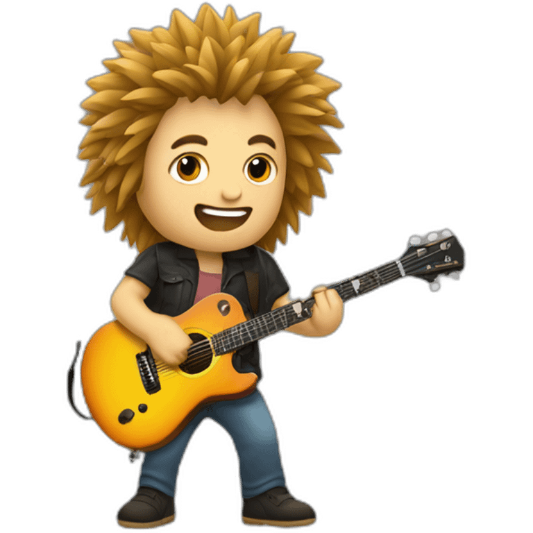 hérisson guitariste emoji