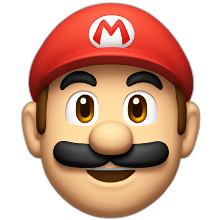 Mario (half body) emoji