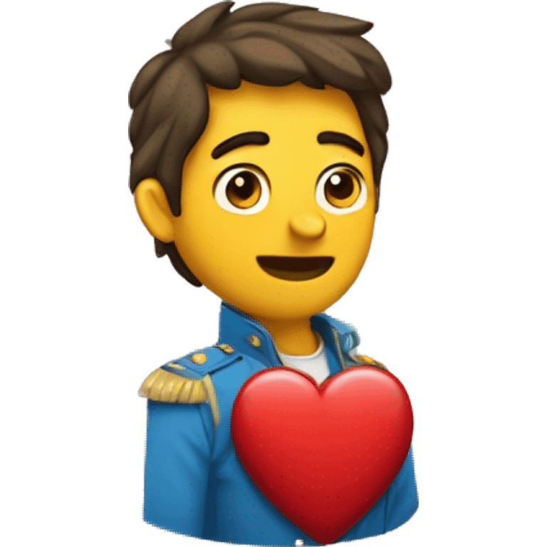 Un corazón con una corona ariba emoji