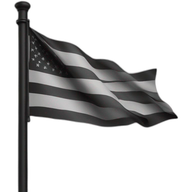 Gay flag black and white emoji