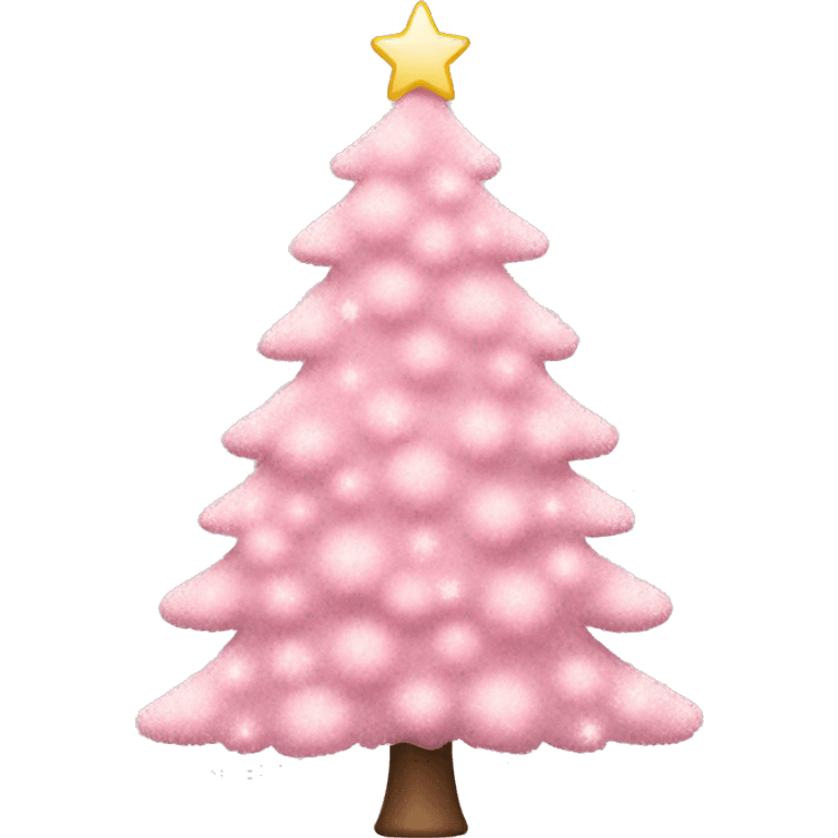 a light pink christmas tree emoji