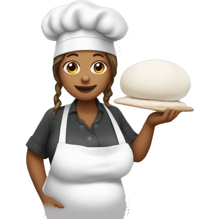 a pregnant chef  emoji