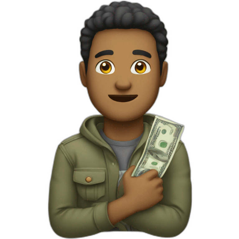 Yota with cash emoji