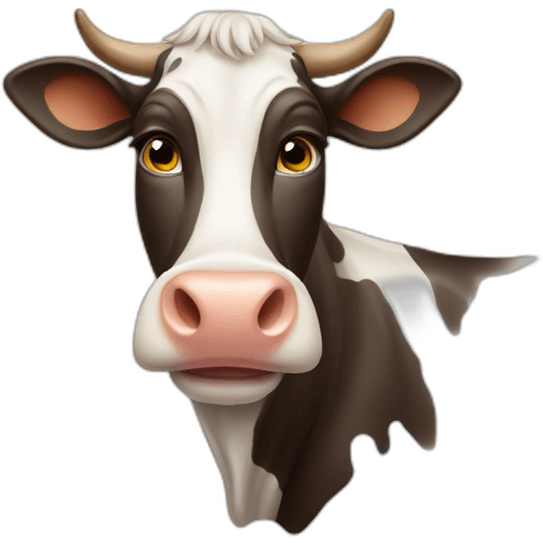 cow with human face emoji