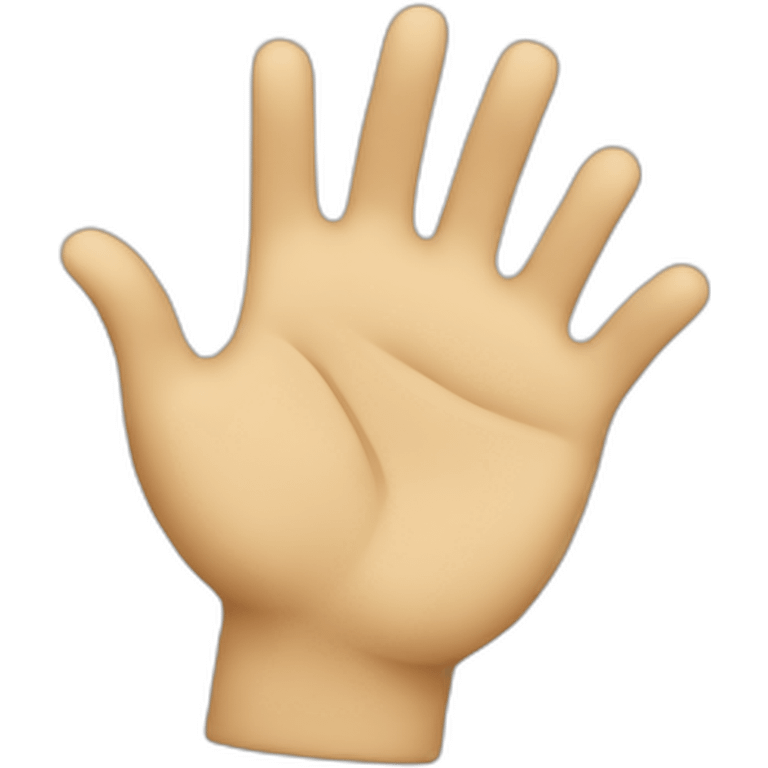 Thank you gesture emoji