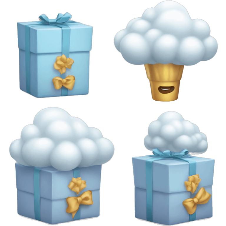 Cloud gift sets  emoji