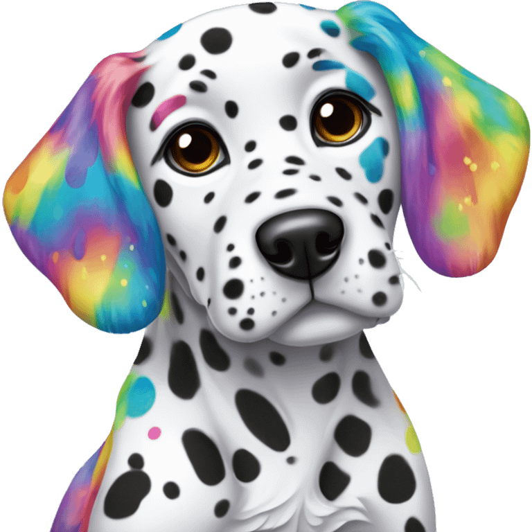 lisa frank rainbow dalmatian puppy emoji