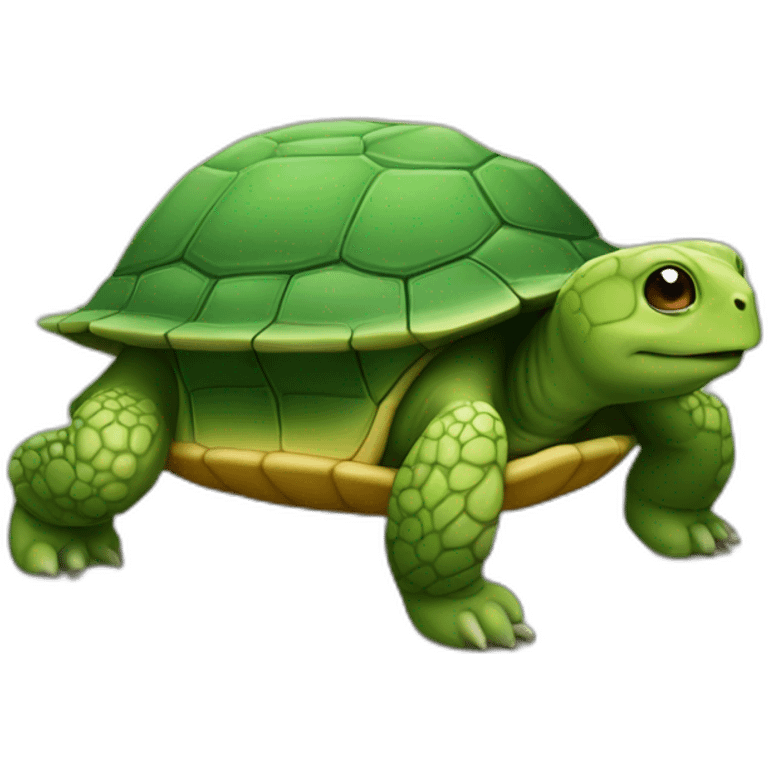 tortue sur une tortue emoji