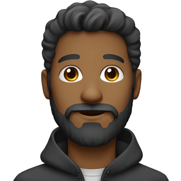 male portrait with beard emoji