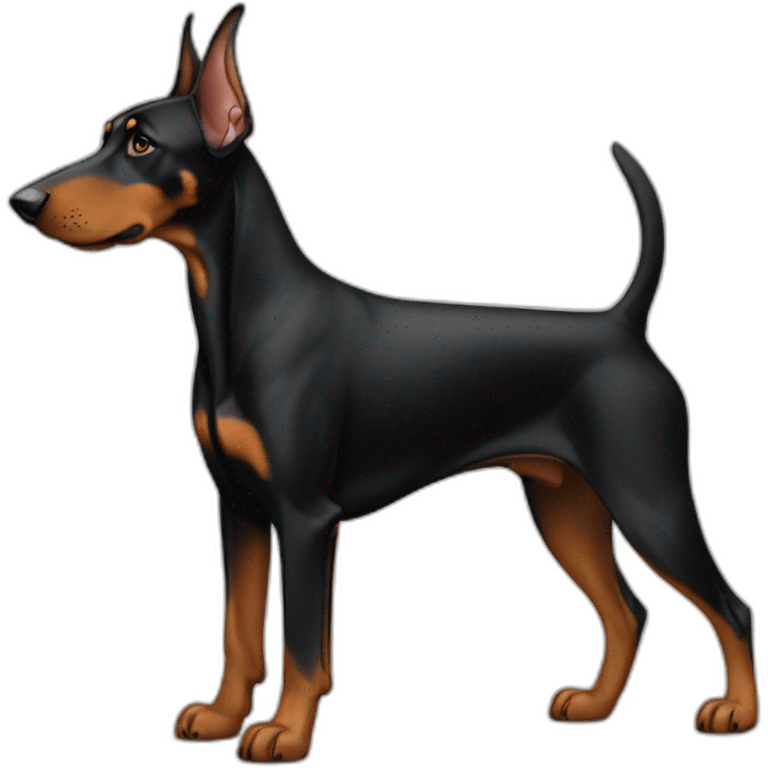 doberman-measuring emoji