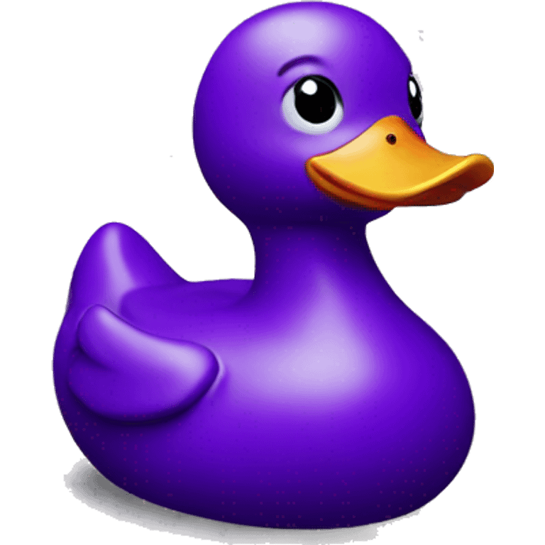 Purple rubber duck emoji