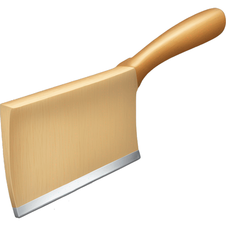 squeegee with long wooden handle emoji