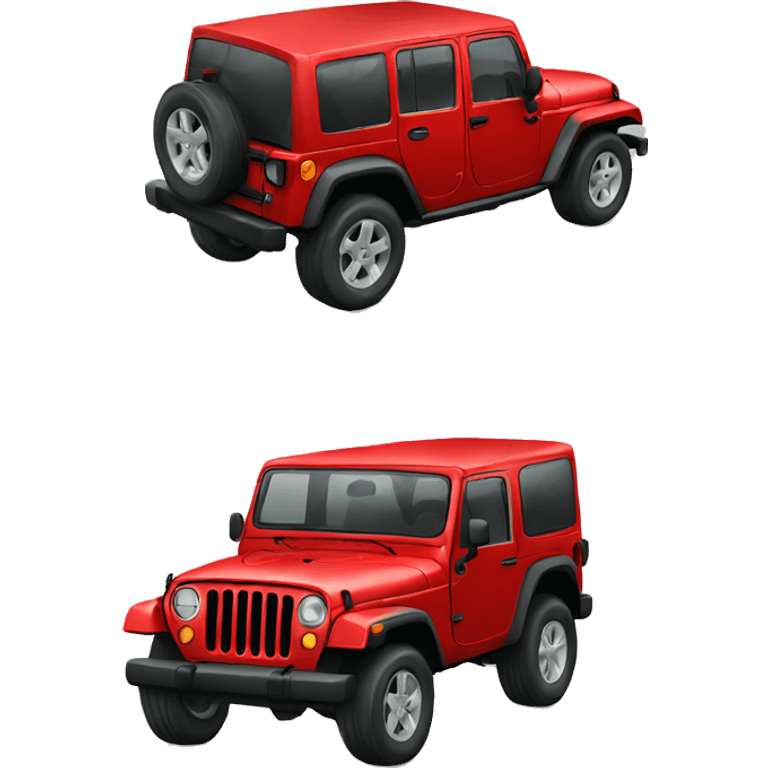 Red jeep emoji