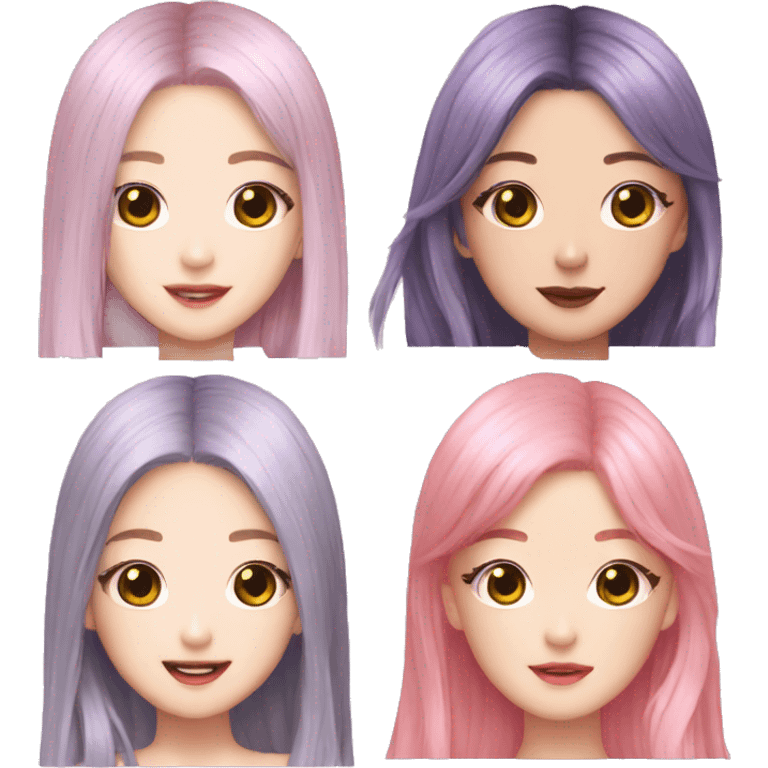 Las chicas de blackpink juntas kpop emoji