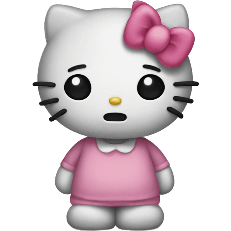 sad hello kitty emoji