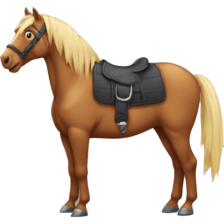 Horse with a bear body emoji