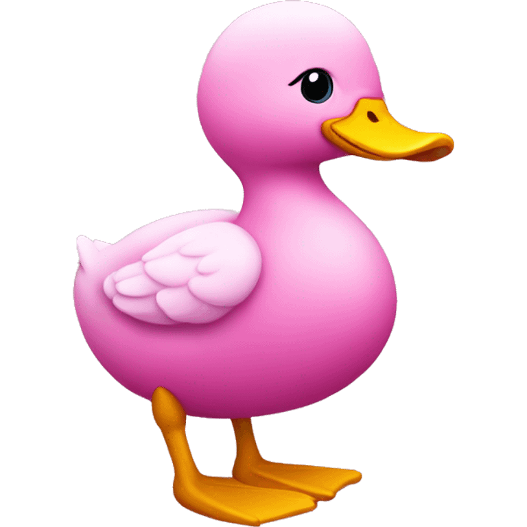 Pink duck emoji