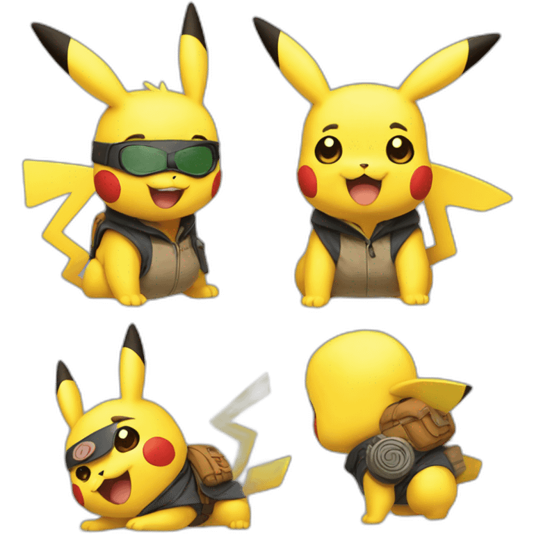 Pikachu Naruto emoji