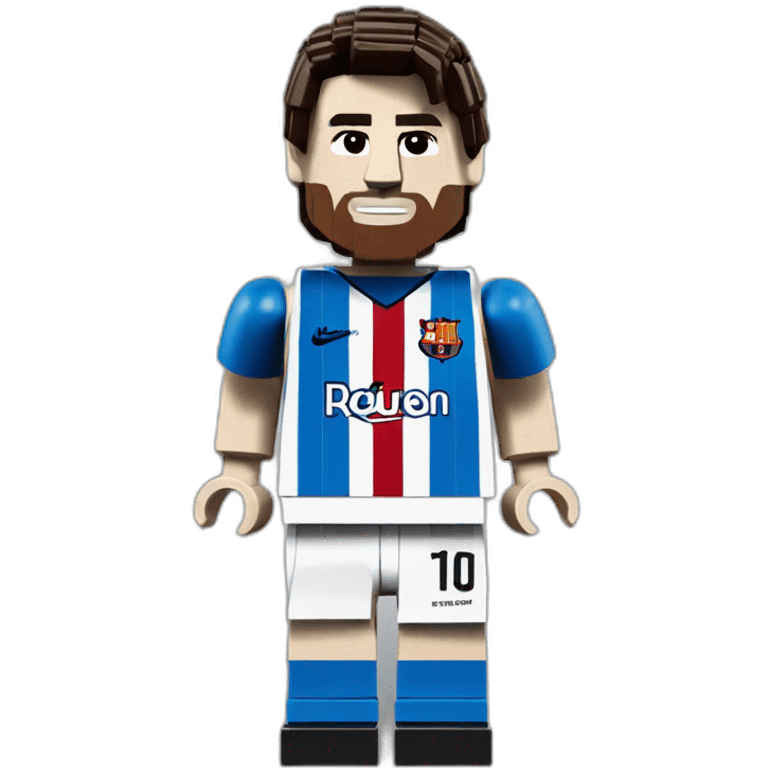 lionel messi made of lego emoji