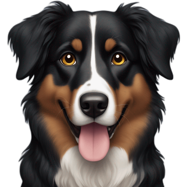 black Australian shepard emoji