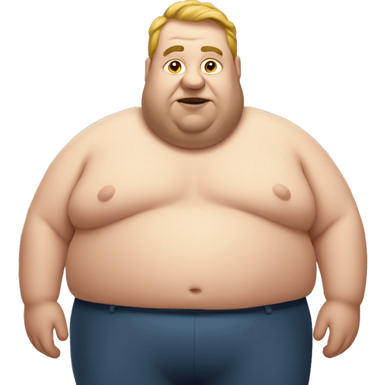 Fat man emoji