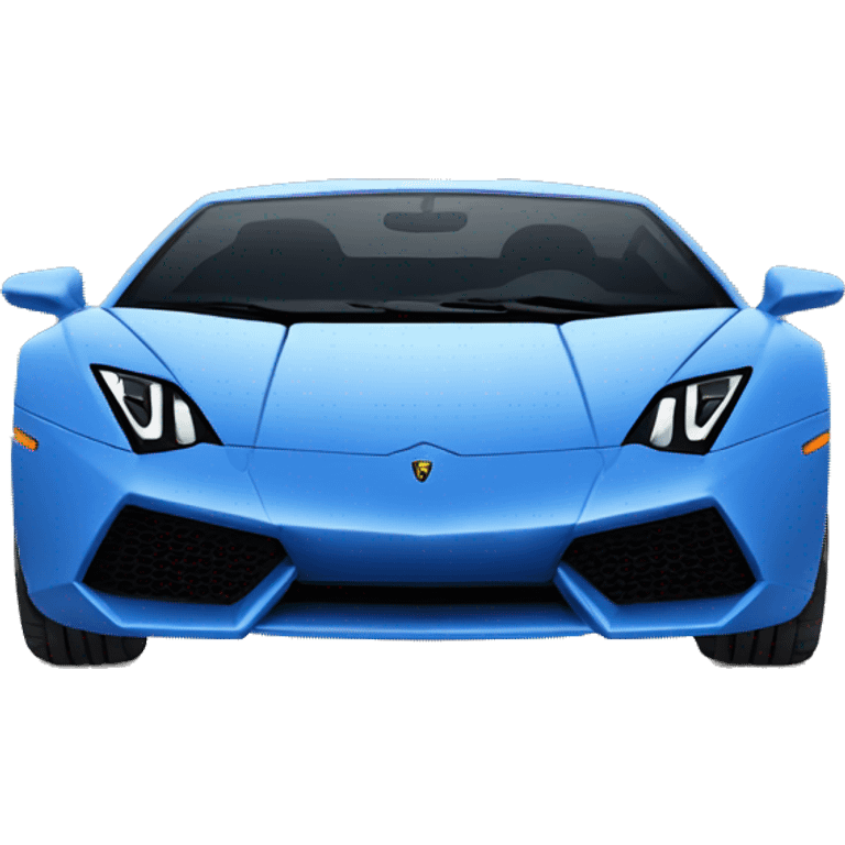 Blue lamborgini emoji