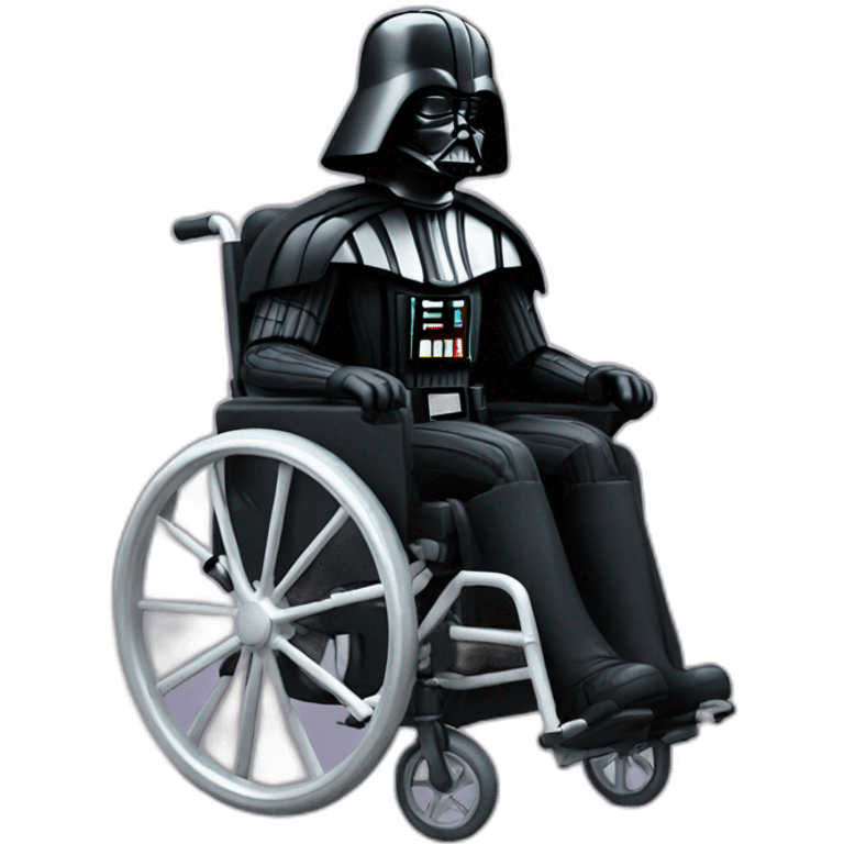 Darth Vader on an wheelchair emoji