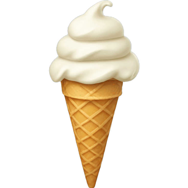 vanilla ice cream cone emoji