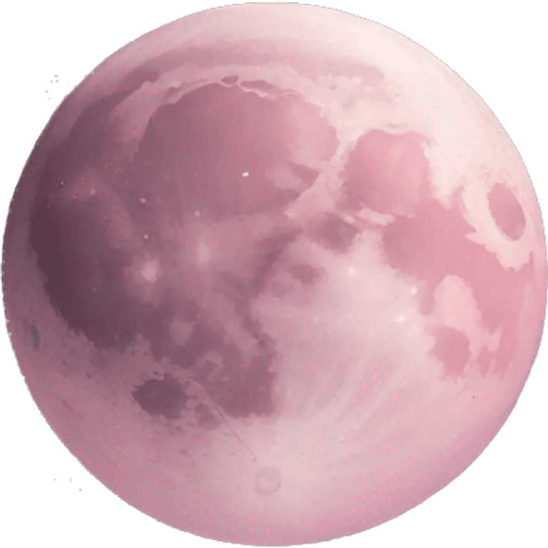 pastel pink moon emoji