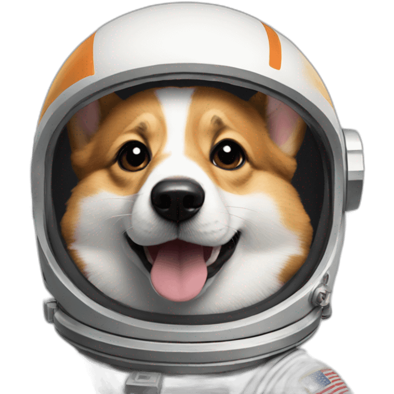 Astronaut corgi emoji